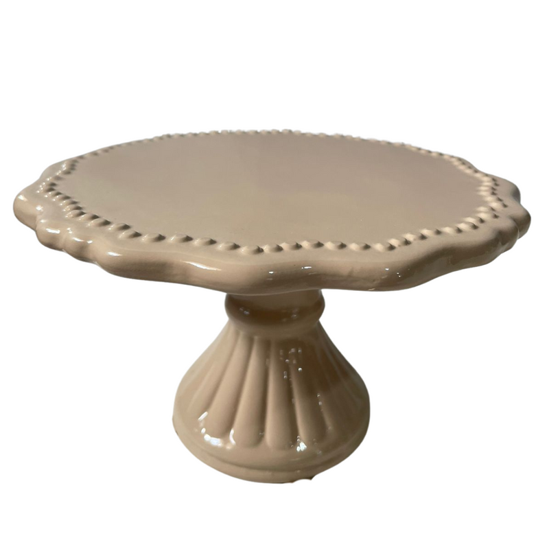 Boleira de Cerâmica 10x17cm - Elegância para Servir com Estilo!