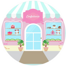 Painel Confeitaria 50cm Tecido