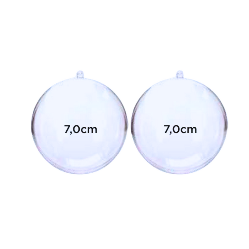 🎄 kit 10 Bolas de Natal de Acrílico ✨