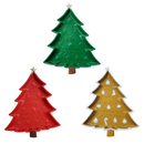 Bandeja Árvore de Natal Plástico - 25x20 cm