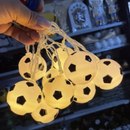 ⚽ Varal de Bolas de Futebol de LED - 5 cm cada ✨