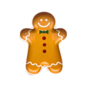 🍪 Boneco Biscoito de Natal com Bandeja de Plástico 🎄