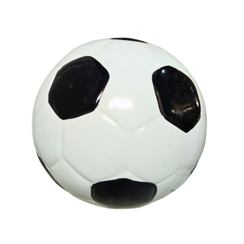 Bola Cerâmica Branca e Dourada 15cm