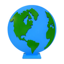 Planeta Terra Display De MDF 30x28,5cm