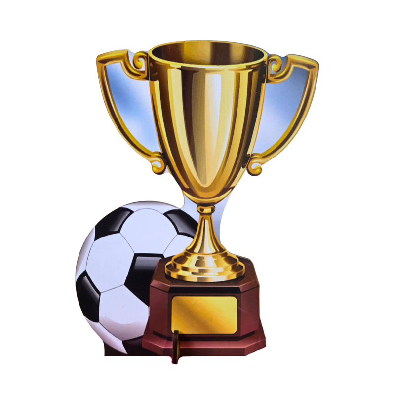 Troféu com Bola e sem bola Display MDF