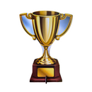 Troféu com Bola e sem bola Display MDF