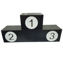 pódio de primeiro segundo e terceiro lugar 15x30cm