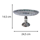 Suporte de Doces Lapidado Metalizado – Elegância e brilho para sua mesa de festa