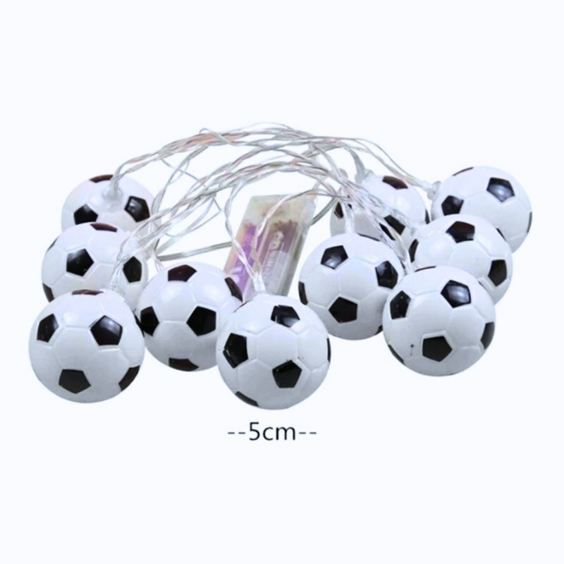 ⚽ Varal de Bolas de Futebol de LED - 5 cm cada ✨