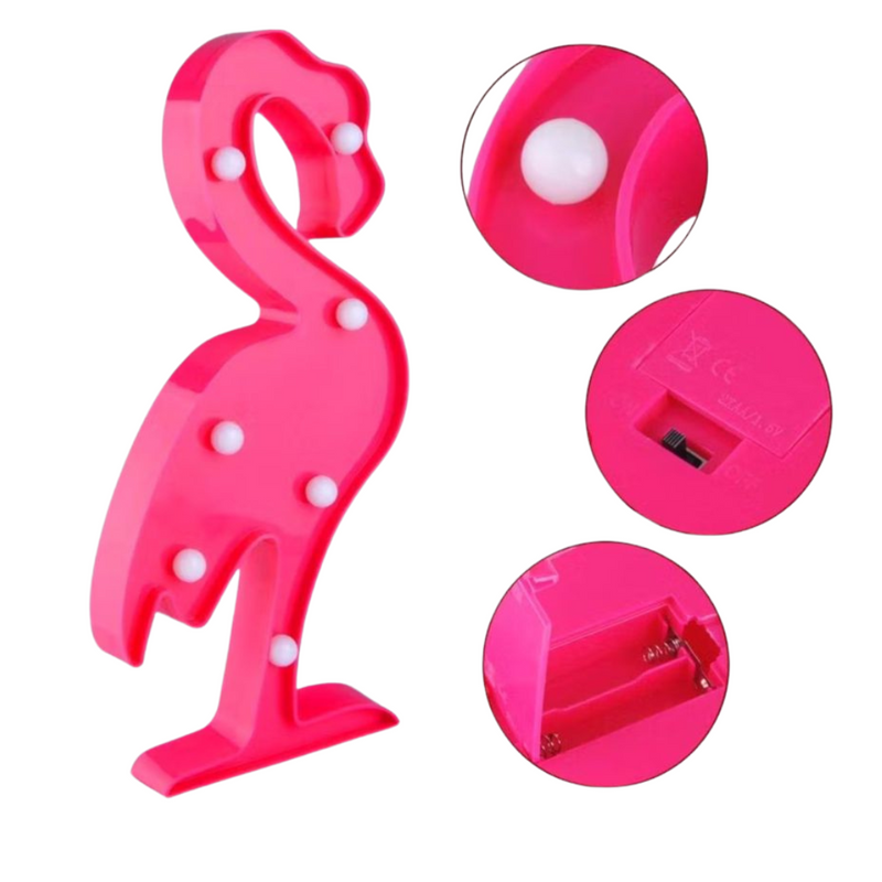 Flamingo Rosa de Led