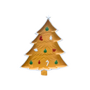 🍪 Boneco Biscoito de Natal com Bandeja de Plástico 🎄