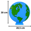 Planeta Terra Display De MDF 30x28,5cm