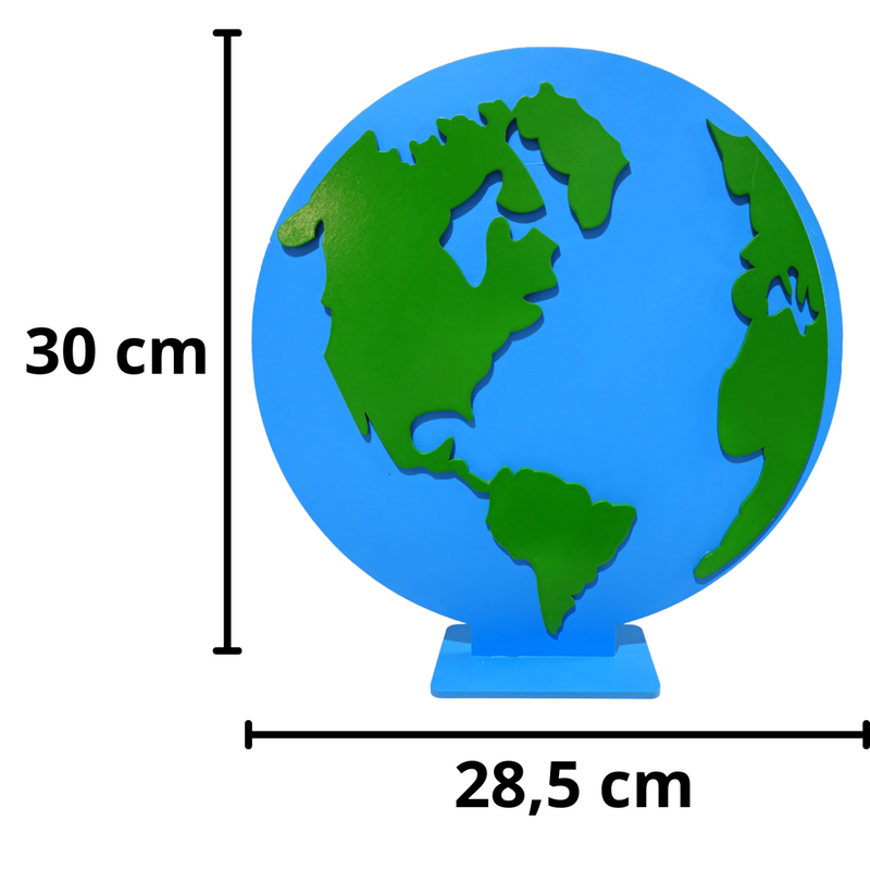 Planeta Terra Display De MDF 30x28,5cm