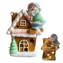 Casinha De Natal De Led - Boneco de Neve - Papai Noel