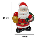 Mini Papai Noel De Cerâmica