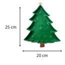 Bandeja Árvore de Natal Plástico - 25x20 cm