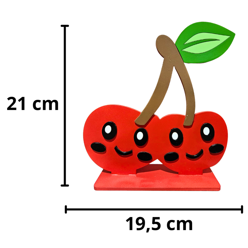 Cereja Display De MDF 21x19,5cm