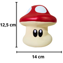 Cogumelo Vermelho e Verde De Cerâmica 12,5x14cm