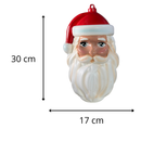 Cabeça de Papai Noel para Pendurar – Decoração Natalina Clássica
