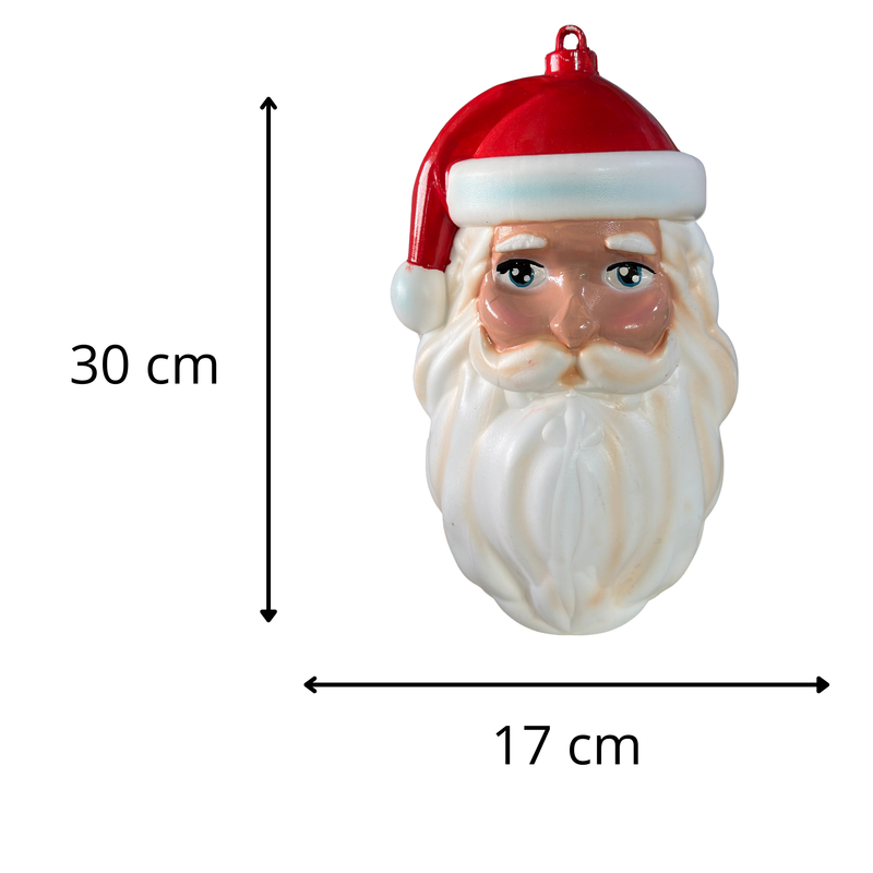 Cabeça de Papai Noel para Pendurar – Decoração Natalina Clássica