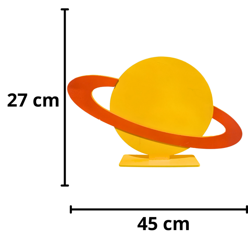 Planeta Amarelo Display De MDF 27x45cm