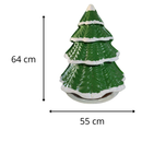 Árvore de Natal Decorativa 64x55 cm – Enfeite Natalino em Plástico