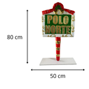 Placa Polo Norte – Decoração Natalina Criativa e Encantadora