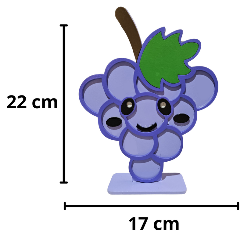 Uva Display De MDF 22x17cm