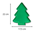 Kit 4 Bandejas Árvore de Natal – Elegância e Encanto para Sua Mesa Natalina (22x17,5 cm)