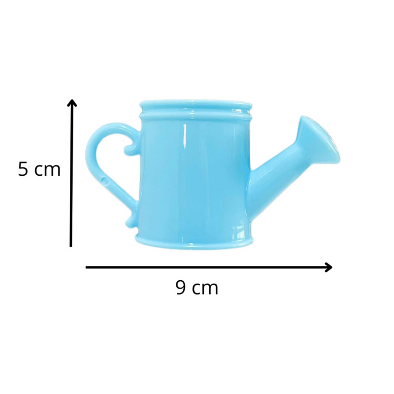 Mini Regador de Plástico Decorativo - 5 Unidades em Diversas Cores