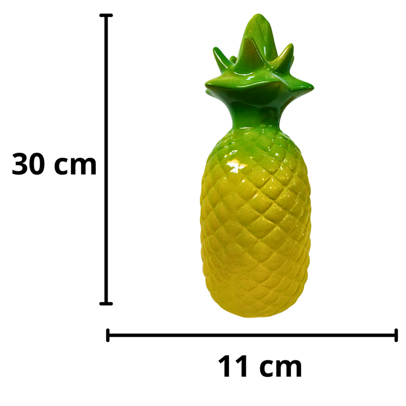 Abacaxi De Cerâmica 30x11cm