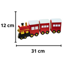 Trem Natalino 12x31cm