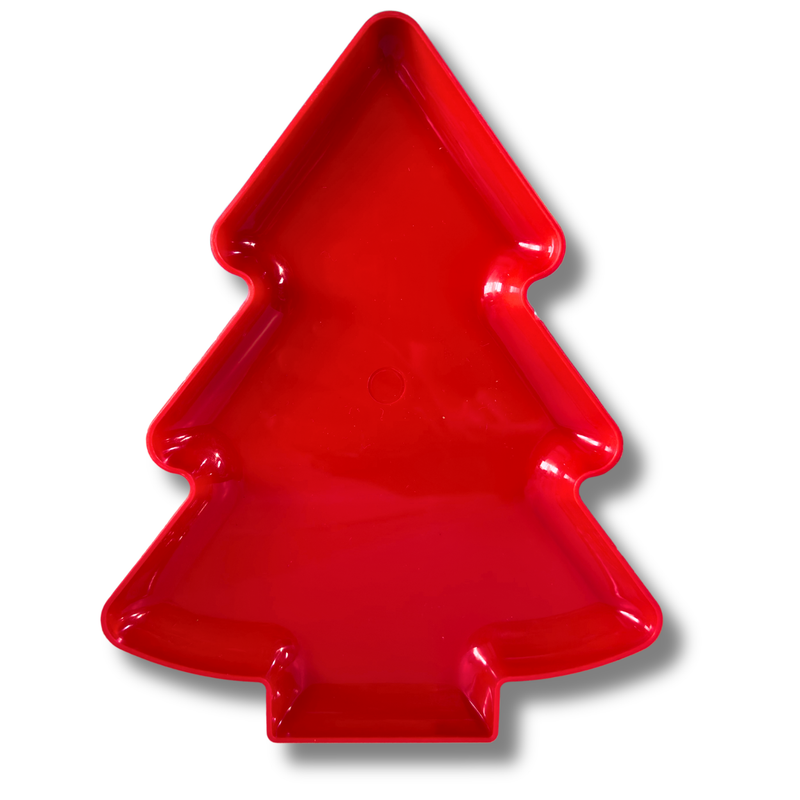 Kit 4 Bandejas Árvore de Natal – Elegância e Encanto para Sua Mesa Natalina (22x17,5 cm)