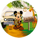 Painel  de 50cm de tecido Mickey Mouse