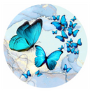 Painel Borboletas 50cm De Tecido