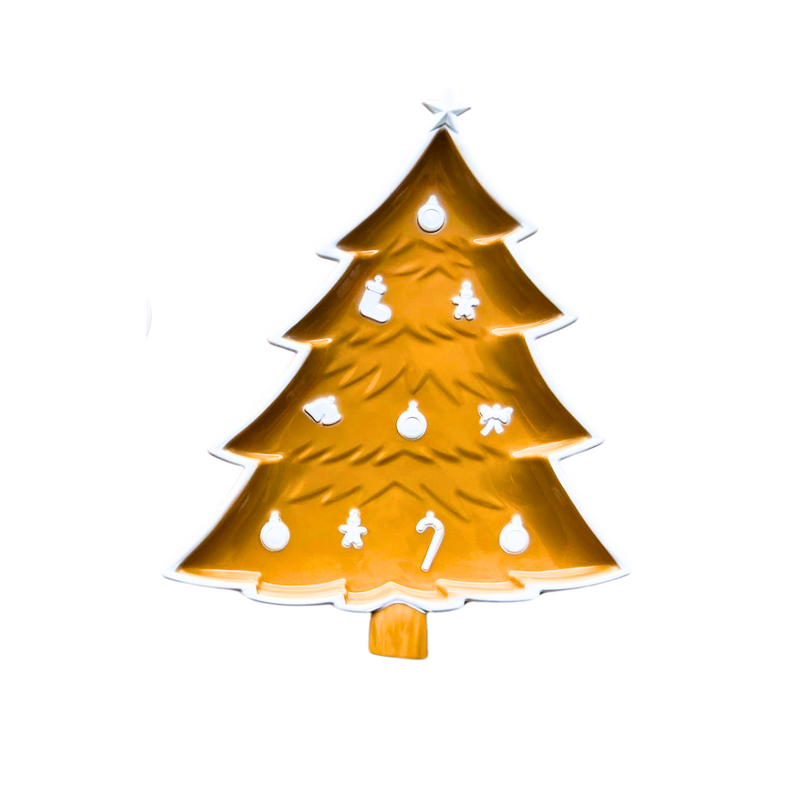 🍪 Boneco Biscoito de Natal com Bandeja de Plástico 🎄