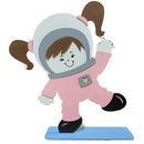 Astronauta Display De MDF 28x22cm