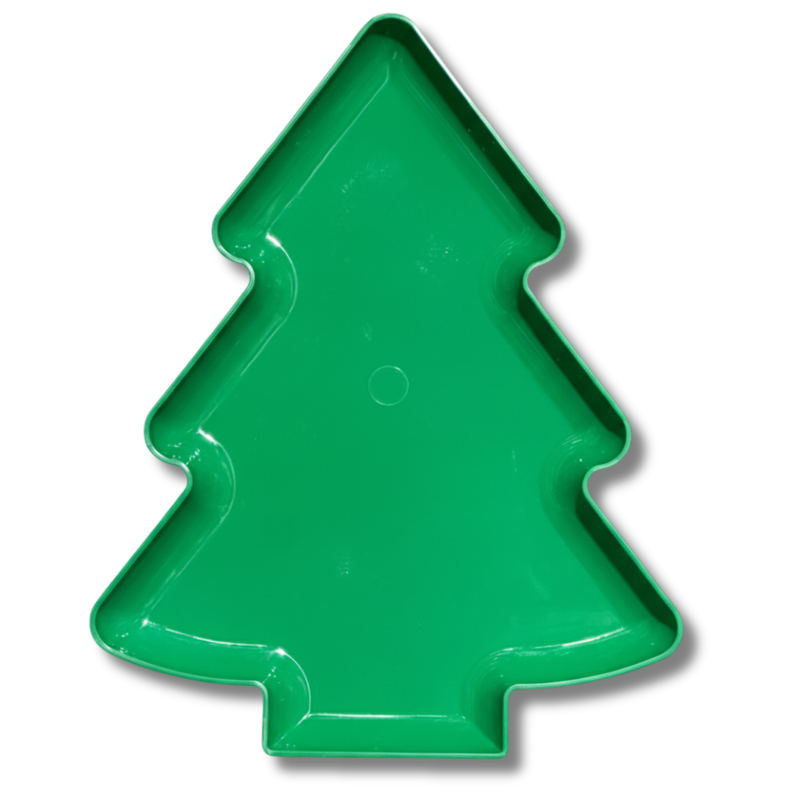 Kit 4 Bandejas Árvore de Natal – Elegância e Encanto para Sua Mesa Natalina (22x17,5 cm)