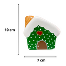 Casa de Natal 10x7 cm – Decoração Natalina Charmosa