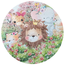 Painel Decorativo Animais Safari 50 cm