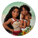 Painel Decorativo Moana Baby e Jovem 50 cm