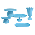 Kit de Decoração para Mesa de Festa – Bandejas e Vaso