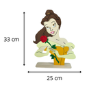 Display Decorativo Bela e a Fera e Outros Personagens em MDF