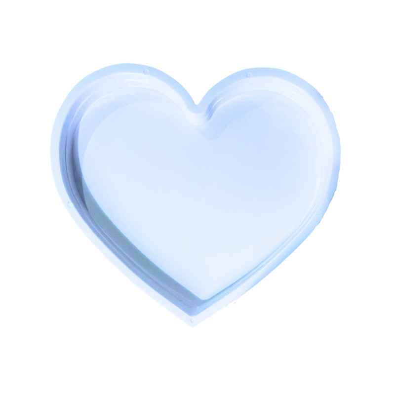 Bandeja Coração de Plástico 20x22cm