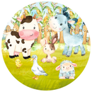 Painel Decorativo Animais da Fazendinha 50 cm