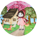 Painel Decorativo Chapeuzinho Vermelho 50 cm