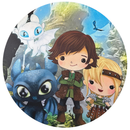 Painel Decorativo Como Treinar Seu Dragão 50 cm