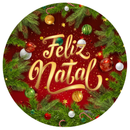 Painel Decorativo Feliz Natal 50 cm – Decoração prática e encantadora para suas comemorações