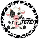 Painel Decorativo Vaquinha – Eu Amo Tetê! 50 cm