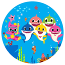 Painel Decorativo Baby Shark 50 cm – Decoração Perfeita para Festas Infantis
